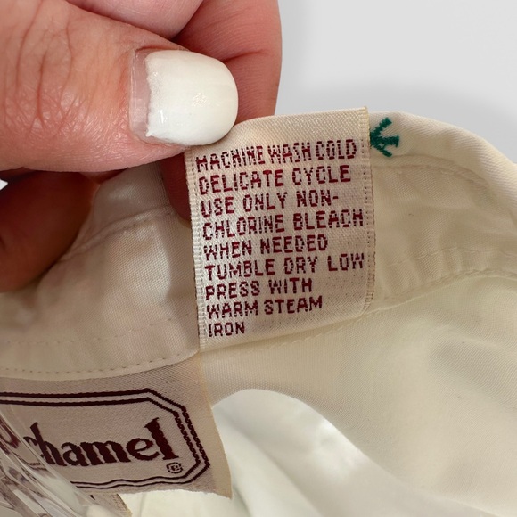 VTG Bechamel White Embroidered Button Up Vest with Silver Heart Buttons Size XL - Picture 8 of 8